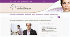 Desktop Screenshot of medicalskincare.be